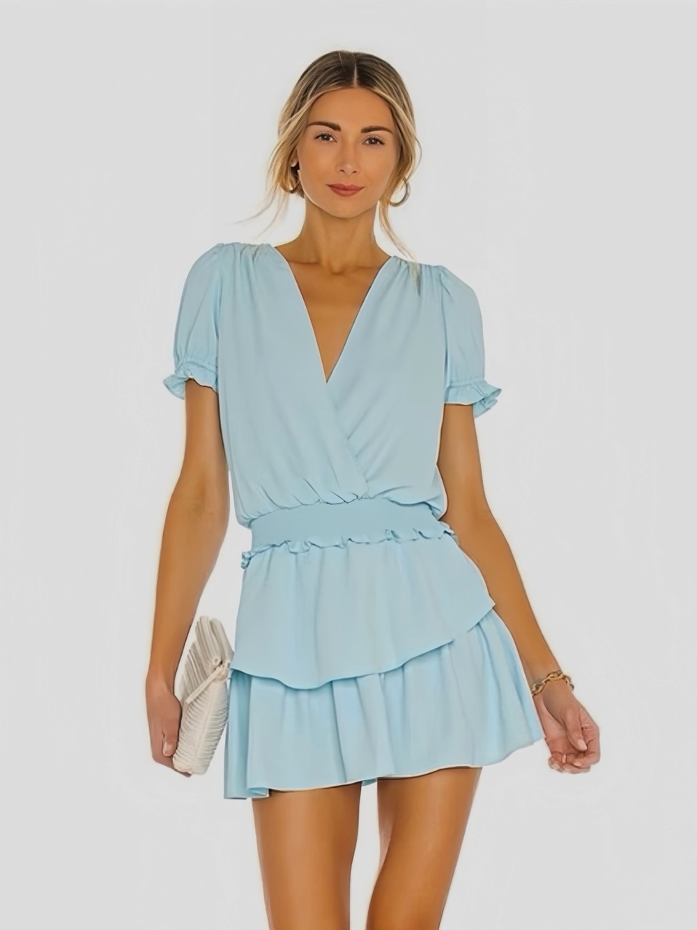 AMANDA UPRICHARD Velma
Dress Ice Blue Elegant Blue Mini
Cocktail Dress Revolve S